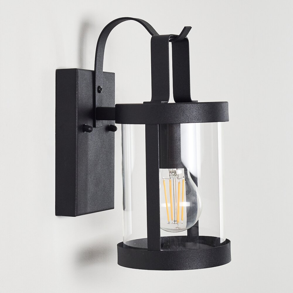 HOJER Outdoor Wall Light black, 1-light source
