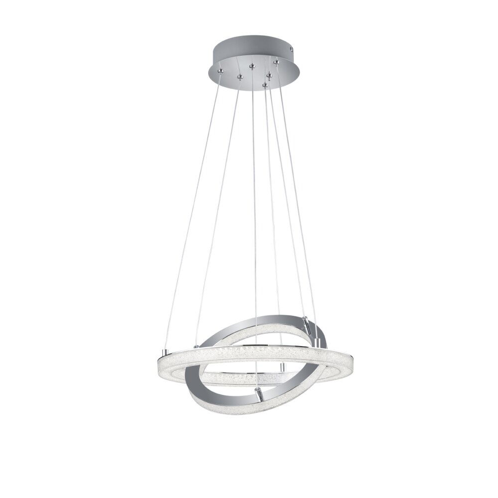 Reality Chalet Pendant Light LED chrome, 1-light source