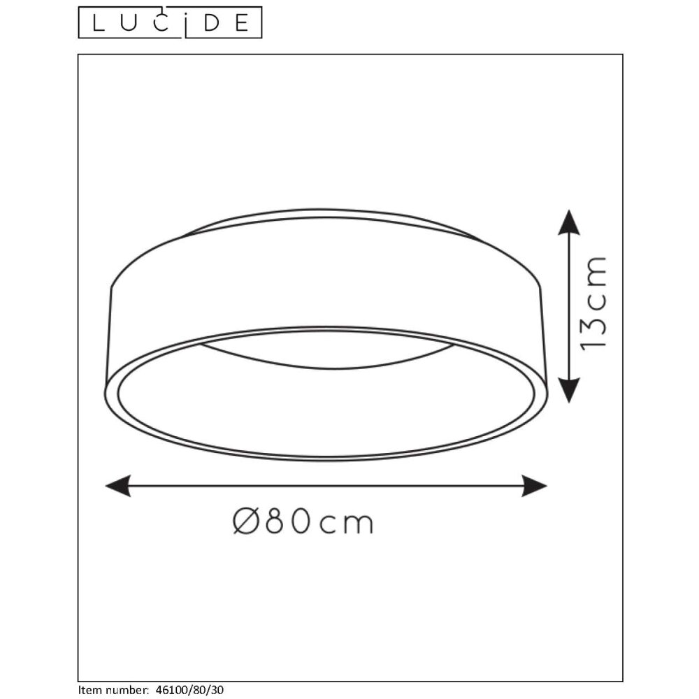 Lucide TALOWE Ceiling Light LED black, 1-light source