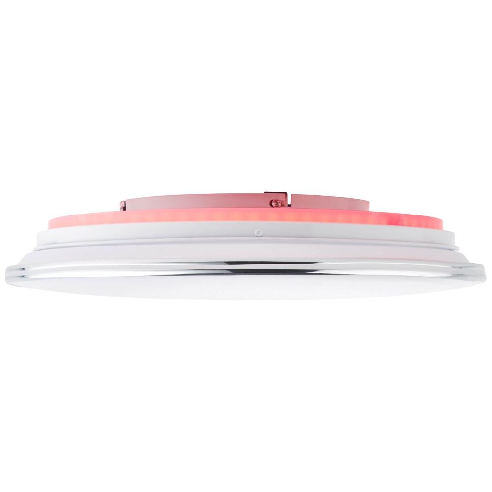 Brilliant EDNA Ceiling Light LED chrome, 1-light source, Remote control, Colour changer