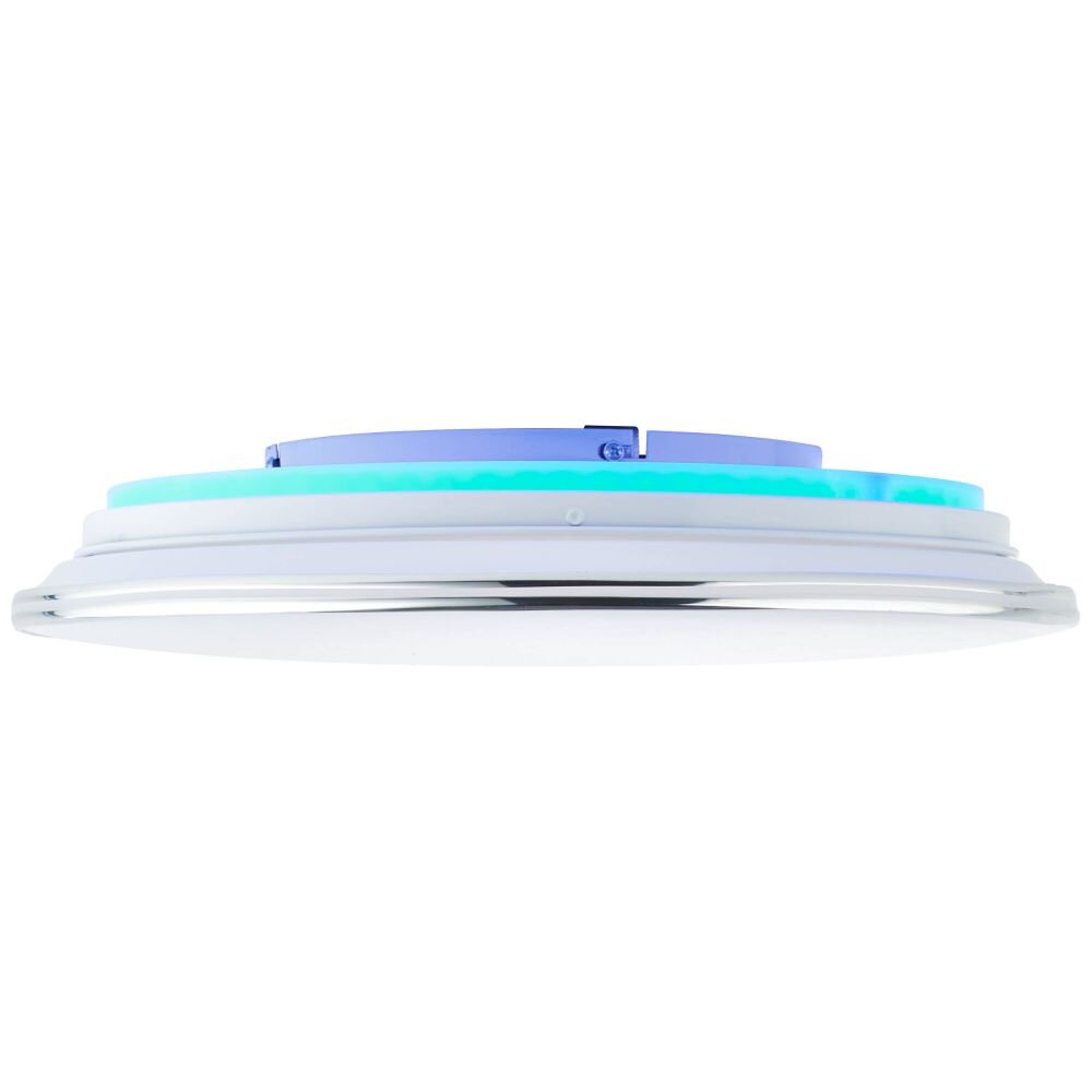 Brilliant EDNA Ceiling Light LED chrome, 1-light source, Remote control, Colour changer