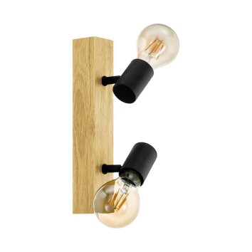 Eglo lights TOWNSHEND ceiling light, ceiling spotlight brown, black, 2-light sources