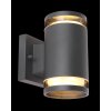 Outdoor Wall Light Globo ALCALA anthracite, 2-light sources