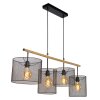 Lucide BASKETT Pendant Light black, 4-light sources