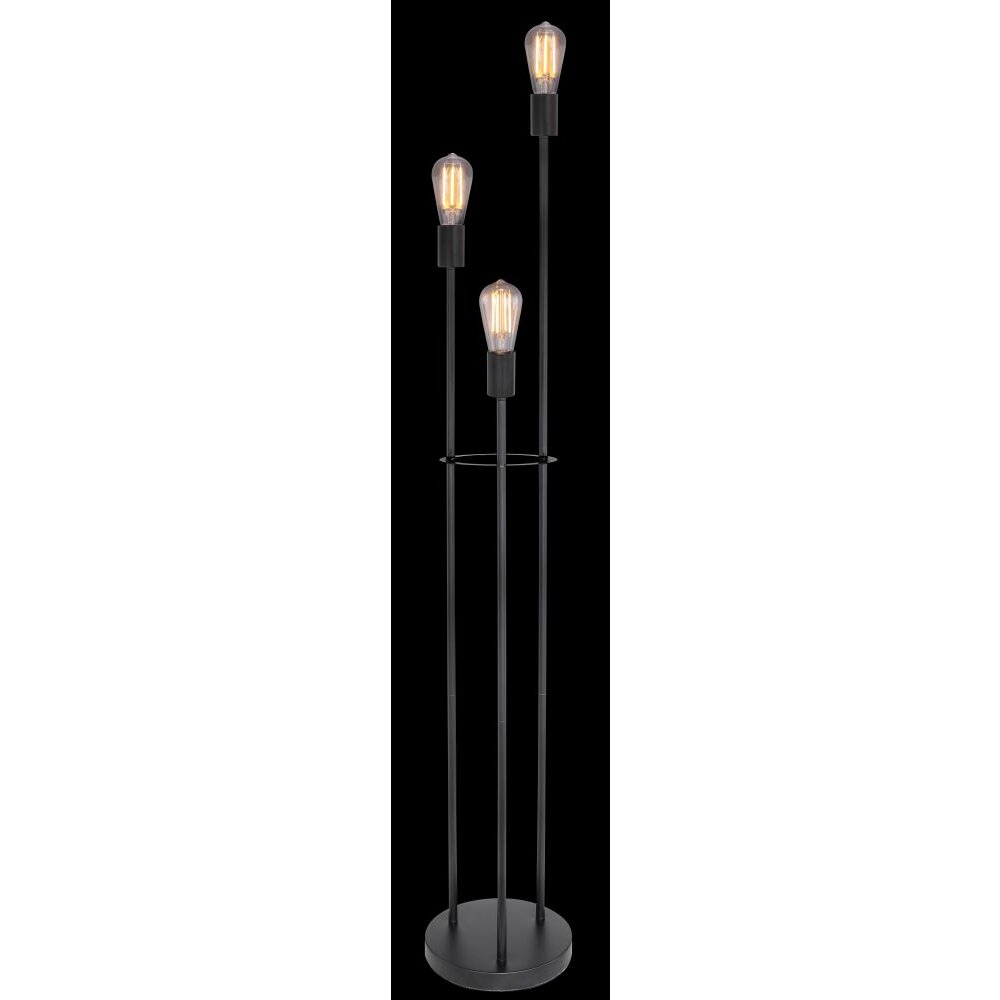 Globo DECADI Floor Lamp black, 3-light sources