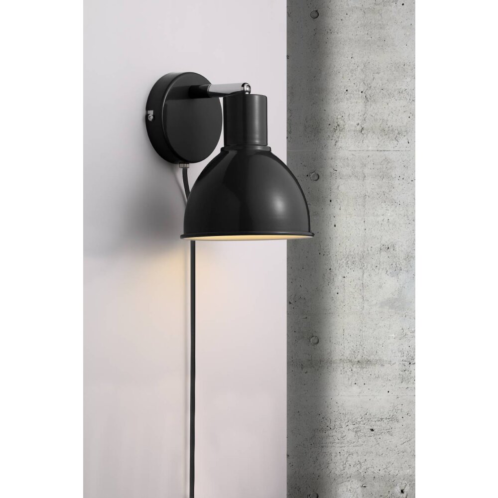 Nordlux POP Wall Light black, 1-light source