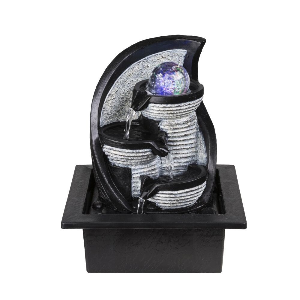 Globo ALBERT fountain LED grey, 4-light sources, Colour changer