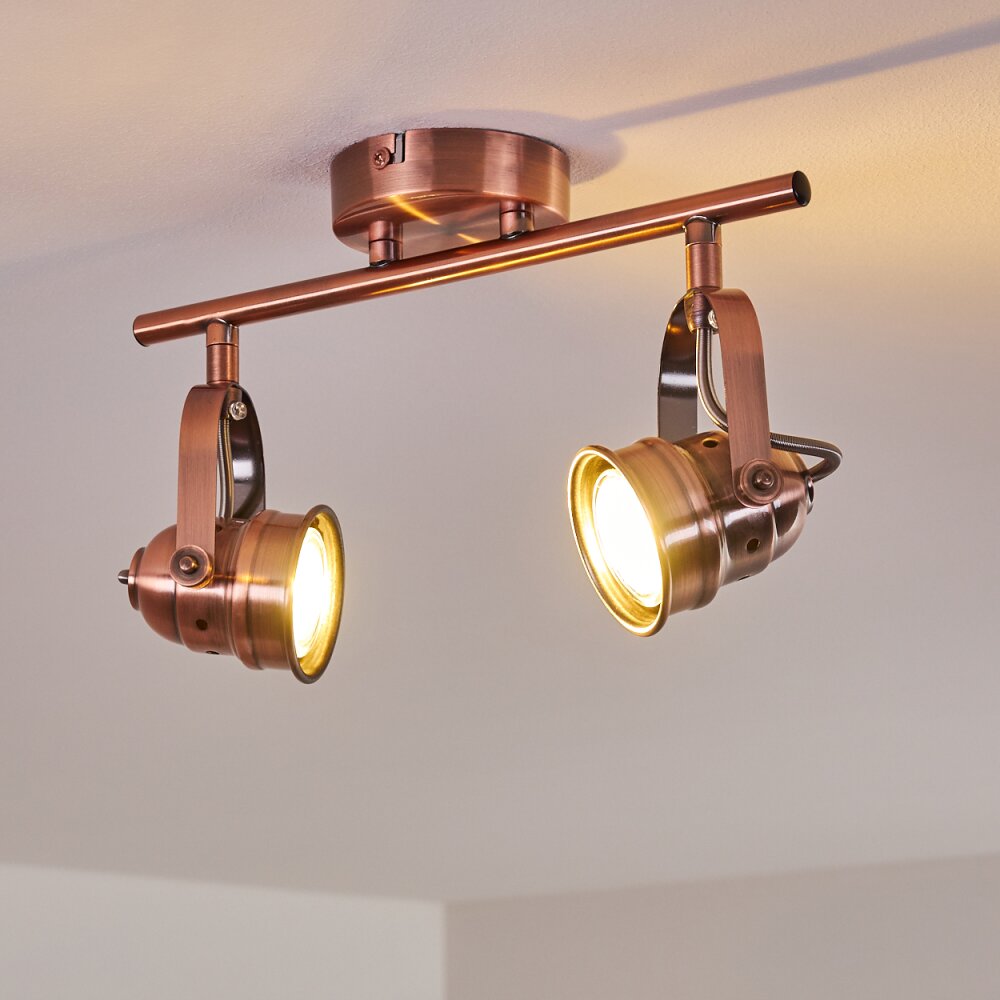 ANIAK Ceiling Light LED copper, 2-light sources