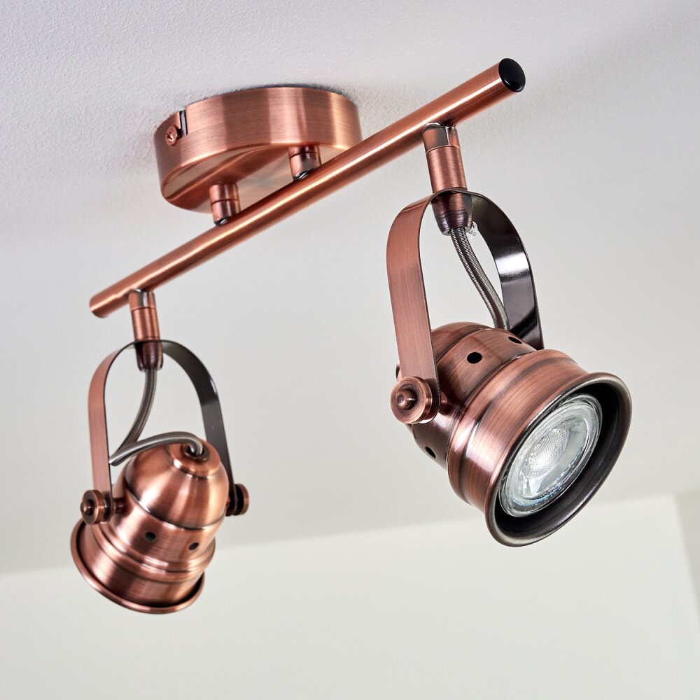ANIAK Ceiling Light LED copper, 2-light sources