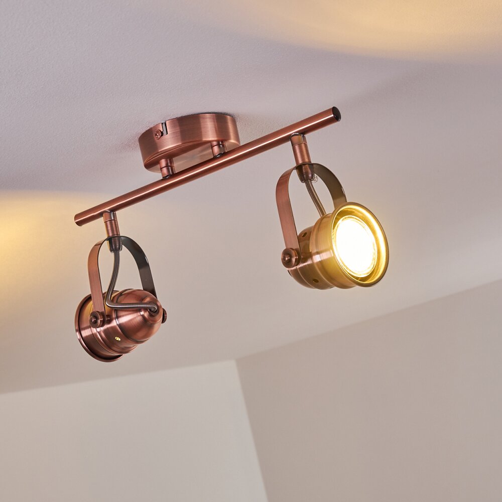 ANIAK Ceiling Light LED copper, 2-light sources