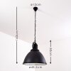 JONSERED Pendant Light black, 1-light source