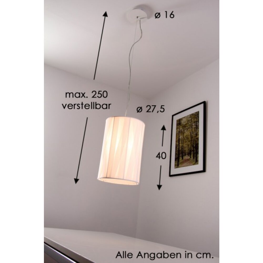 Bernd Unrecht Cross pendant light white, 1-light source