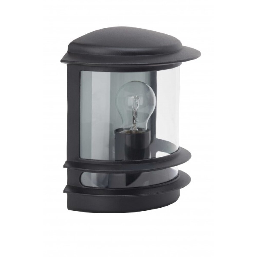 Brilliant HOLLYWOOD Outdoor Wall Light black, 1-light source