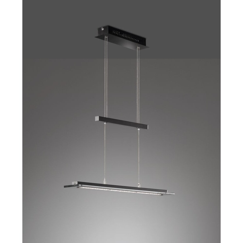 Pendant Light Fischer & Honsel living Tenso TW LED glass, 1-light source