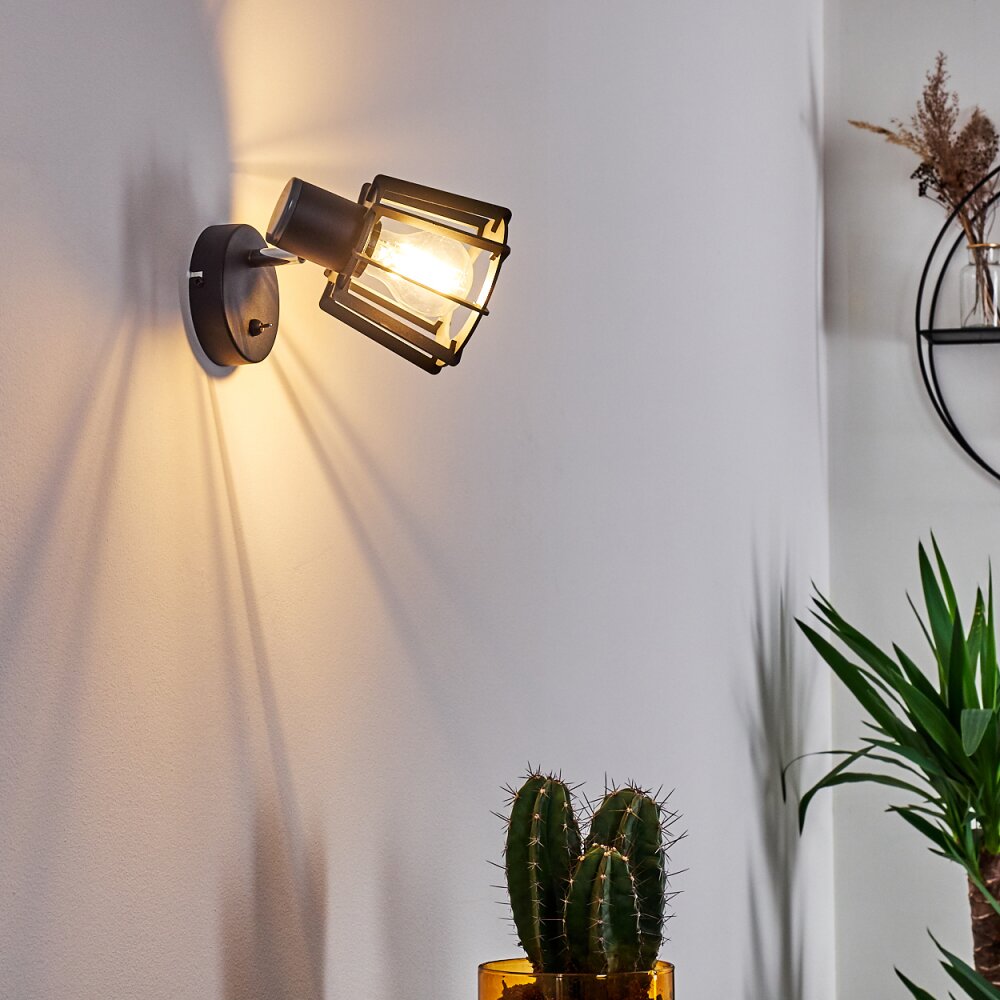 RIETI Wall Light black, 1-light source
