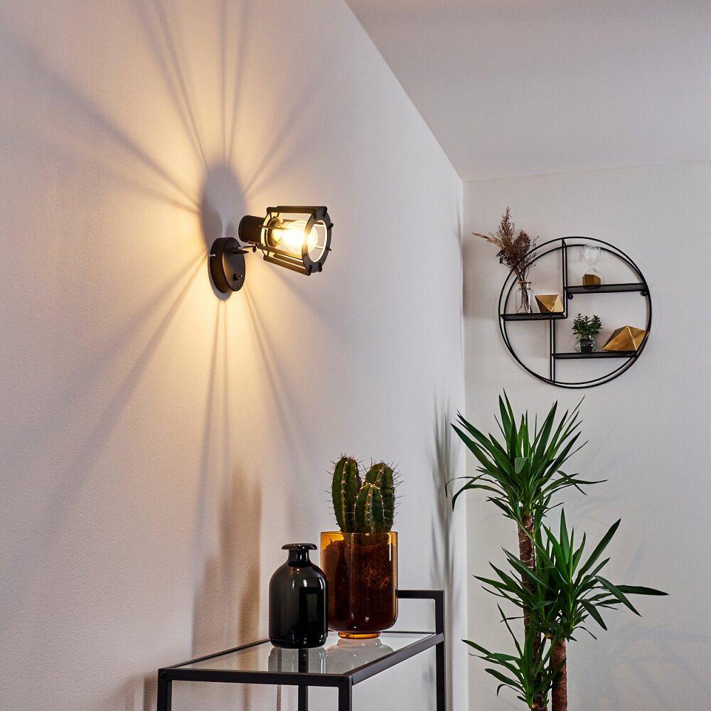 RIETI Wall Light black, 1-light source