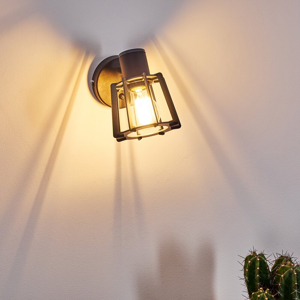RIETI Wall Light black, 1-light source