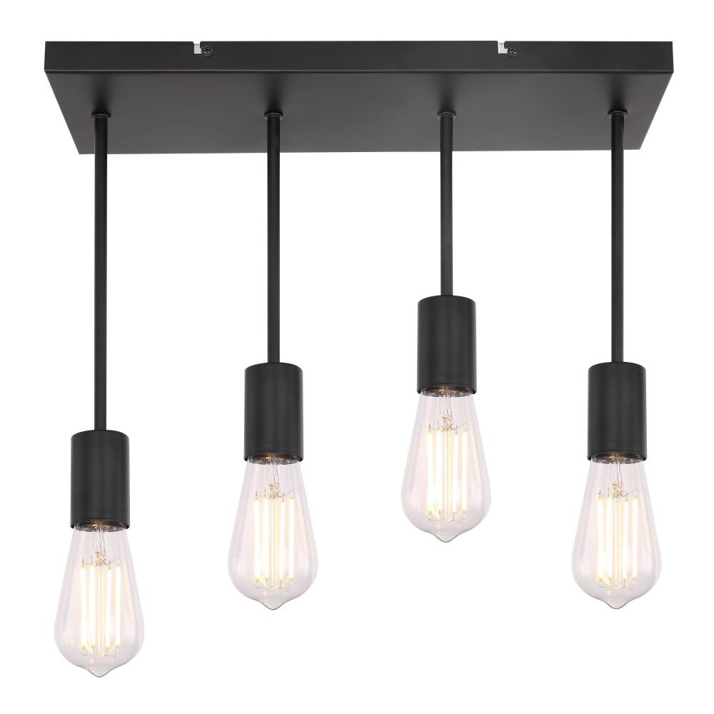 Globo DORBA Ceiling Light black, 4-light sources