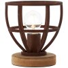 Brilliant Matrix Table Lamp rust-coloured, 1-light source