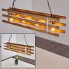 Mallard Pendant Light Light wood, silver, 4-light sources