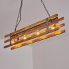 Mallard Pendant Light Light wood, silver, 4-light sources