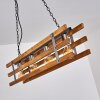 Mallard Pendant Light Light wood, silver, 4-light sources