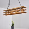 Mallard Pendant Light Light wood, silver, 4-light sources