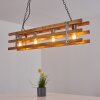 Mallard Pendant Light Light wood, silver, 4-light sources