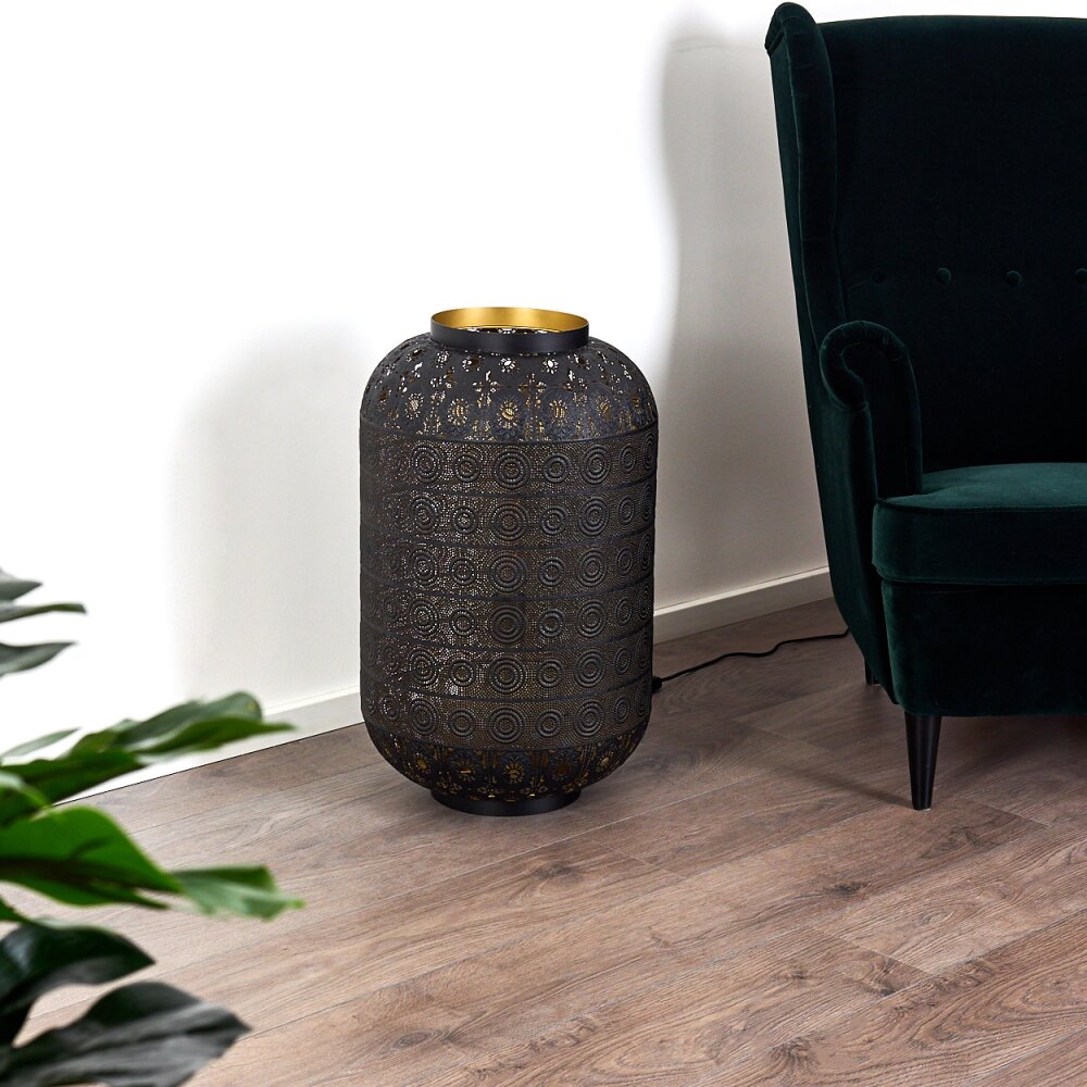 BLANES Floor Lamp black-gold, 1-light source