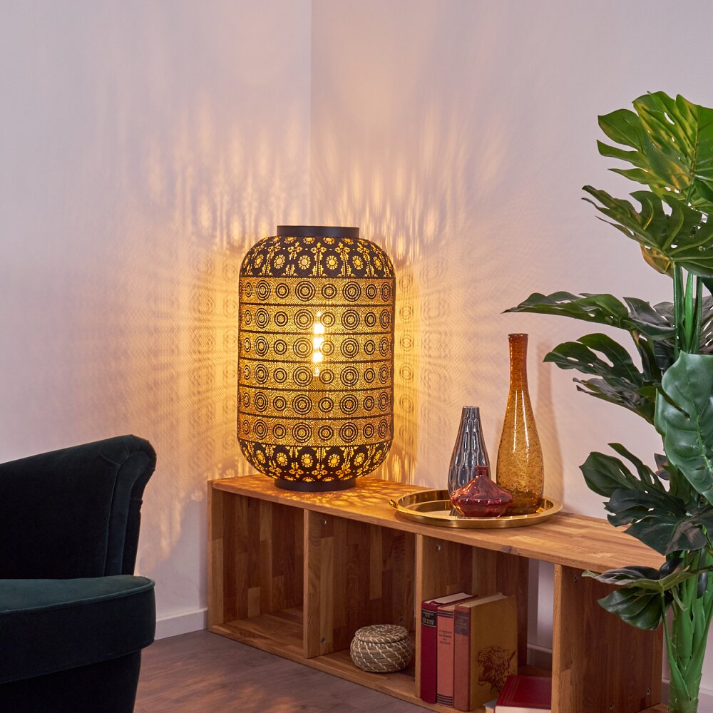 BLANES Floor Lamp black-gold, 1-light source