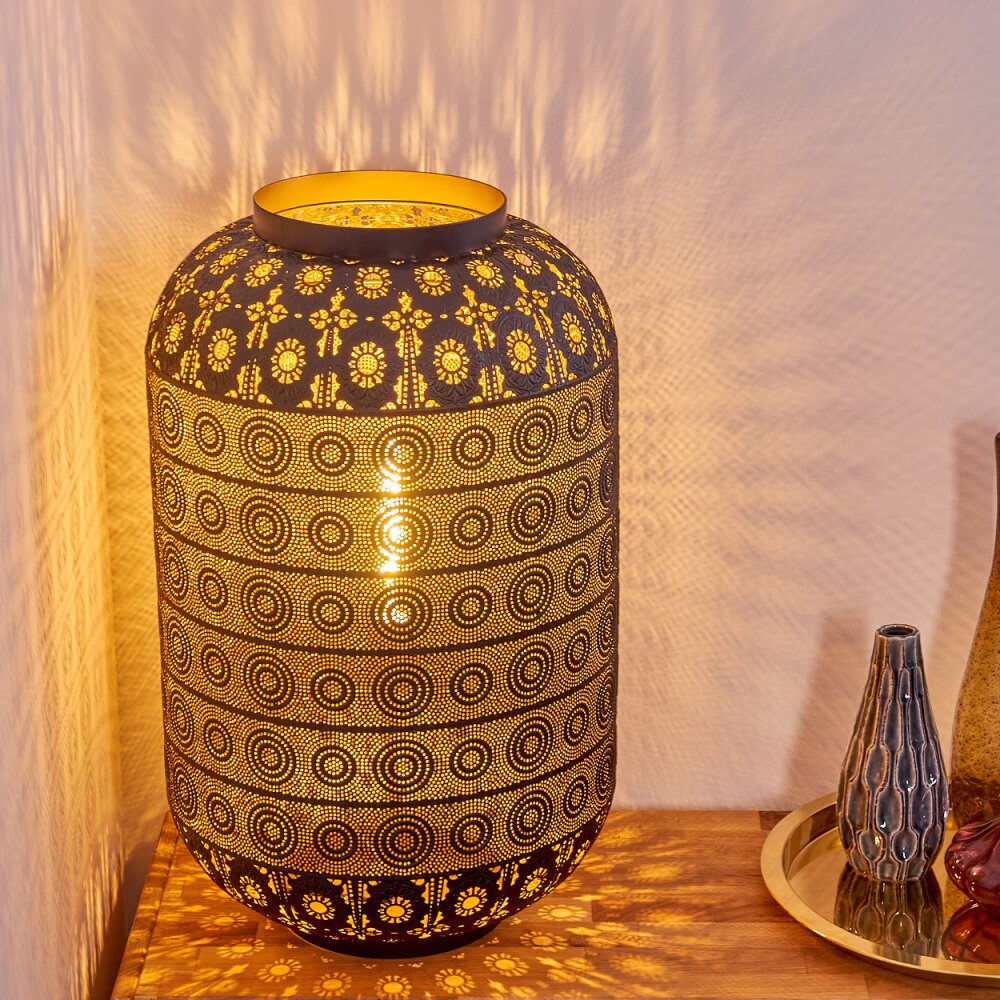 BLANES Floor Lamp black-gold, 1-light source