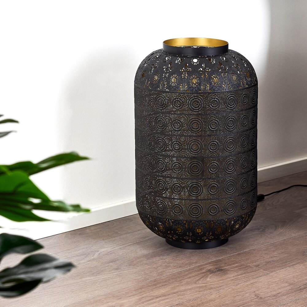 BLANES Floor Lamp black-gold, 1-light source
