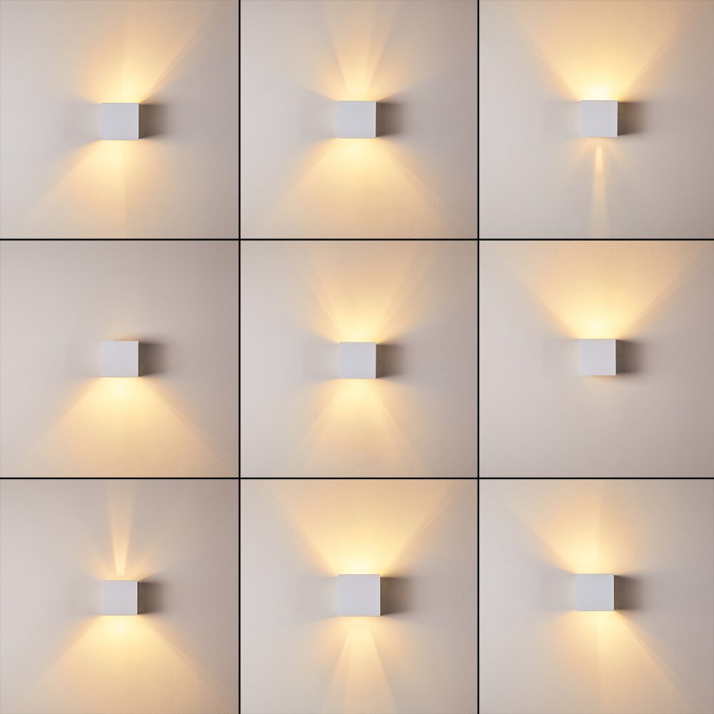 Badajoz Wall Light white, 1-light source