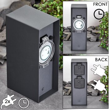 Abilene outdoor socket anthracite