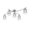 Trio-Leuchten Garda Ceiling Light matt nickel, 5-light sources