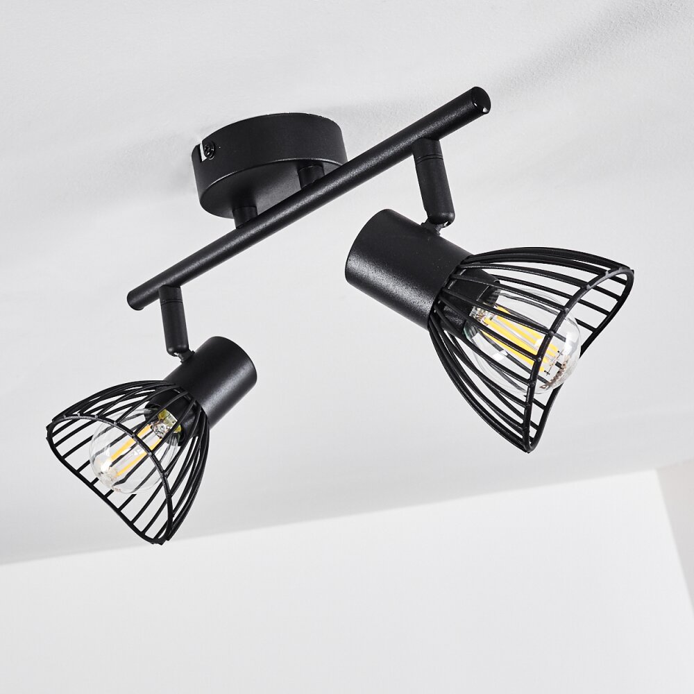 HOLBOL Ceiling Light black, 2-light sources