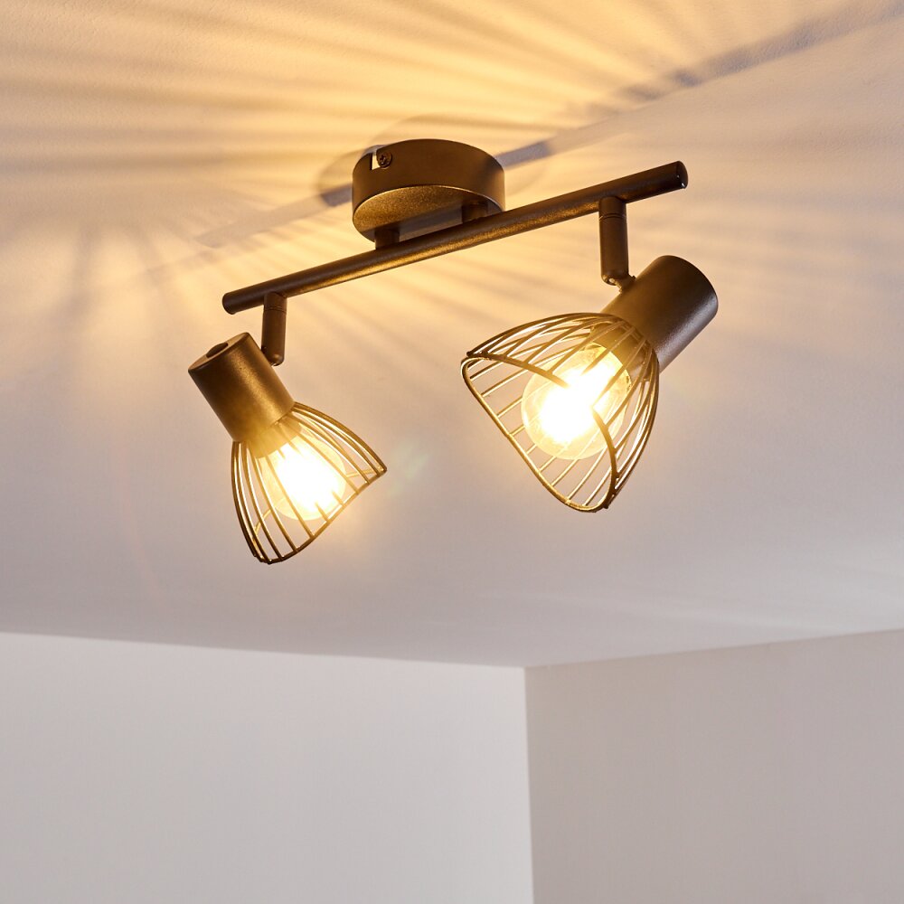 HOLBOL Ceiling Light black, 2-light sources