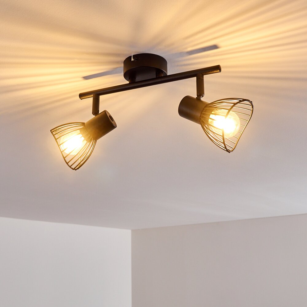HOLBOL Ceiling Light black, 2-light sources