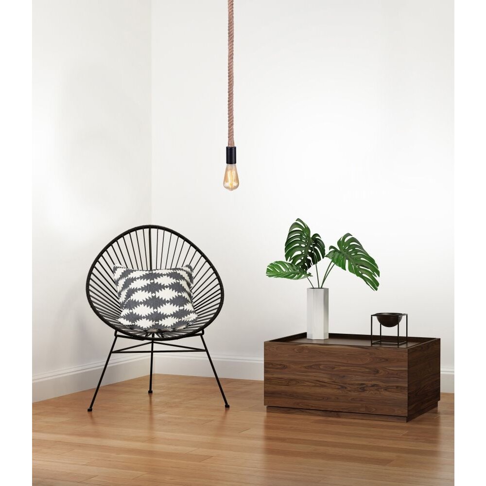 Globo ULLEU Pendant Light black, 1-light source