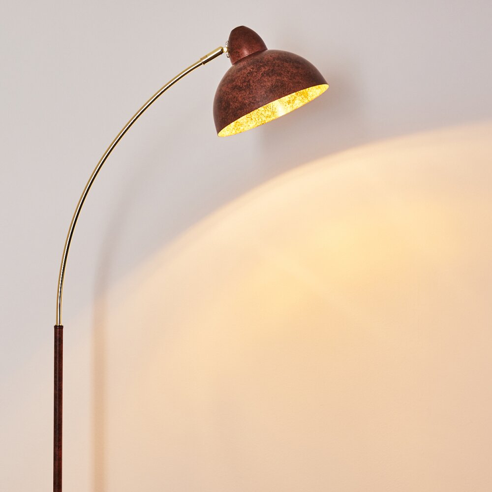 POITOU Floor Lamp rust-coloured, 1-light source