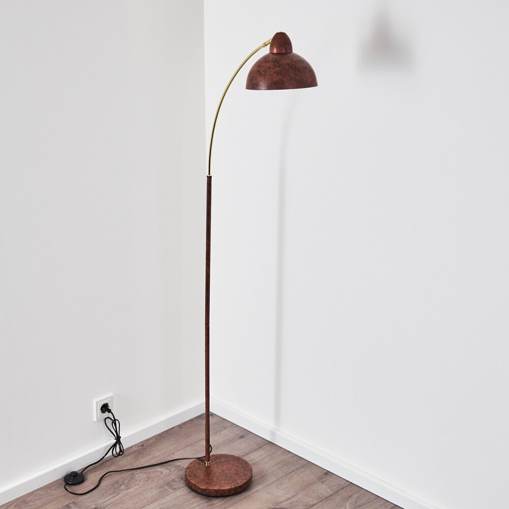 POITOU Floor Lamp rust-coloured, 1-light source