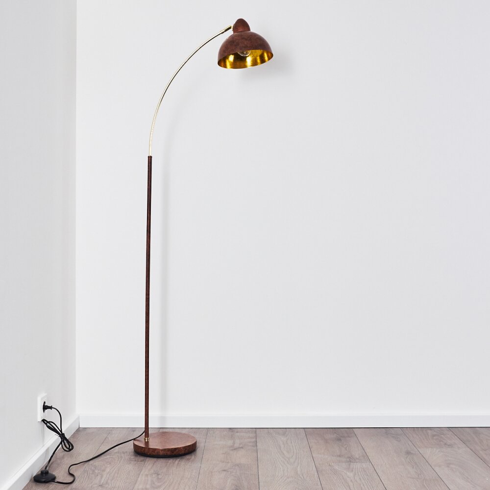 POITOU Floor Lamp rust-coloured, 1-light source