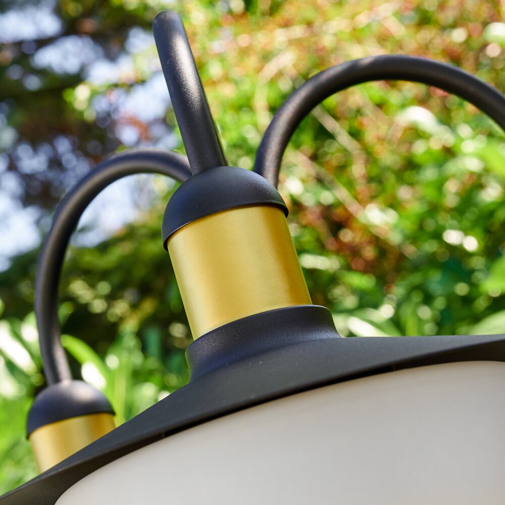 THEUX outdoor floor lamp gold, black, 3-light sources