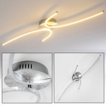 ASKIM ceiling light LED silver, 1-light source