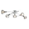 Globo LOTHAR Ceiling light grey, 5-light sources