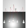 Fabas Luce BLOG Pendant Light red, white, 5-light sources