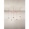 Fabas Luce BLOG Pendant Light red, white, 5-light sources