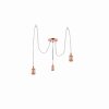 Globo OLIVER Pendant Light copper, 3-light sources