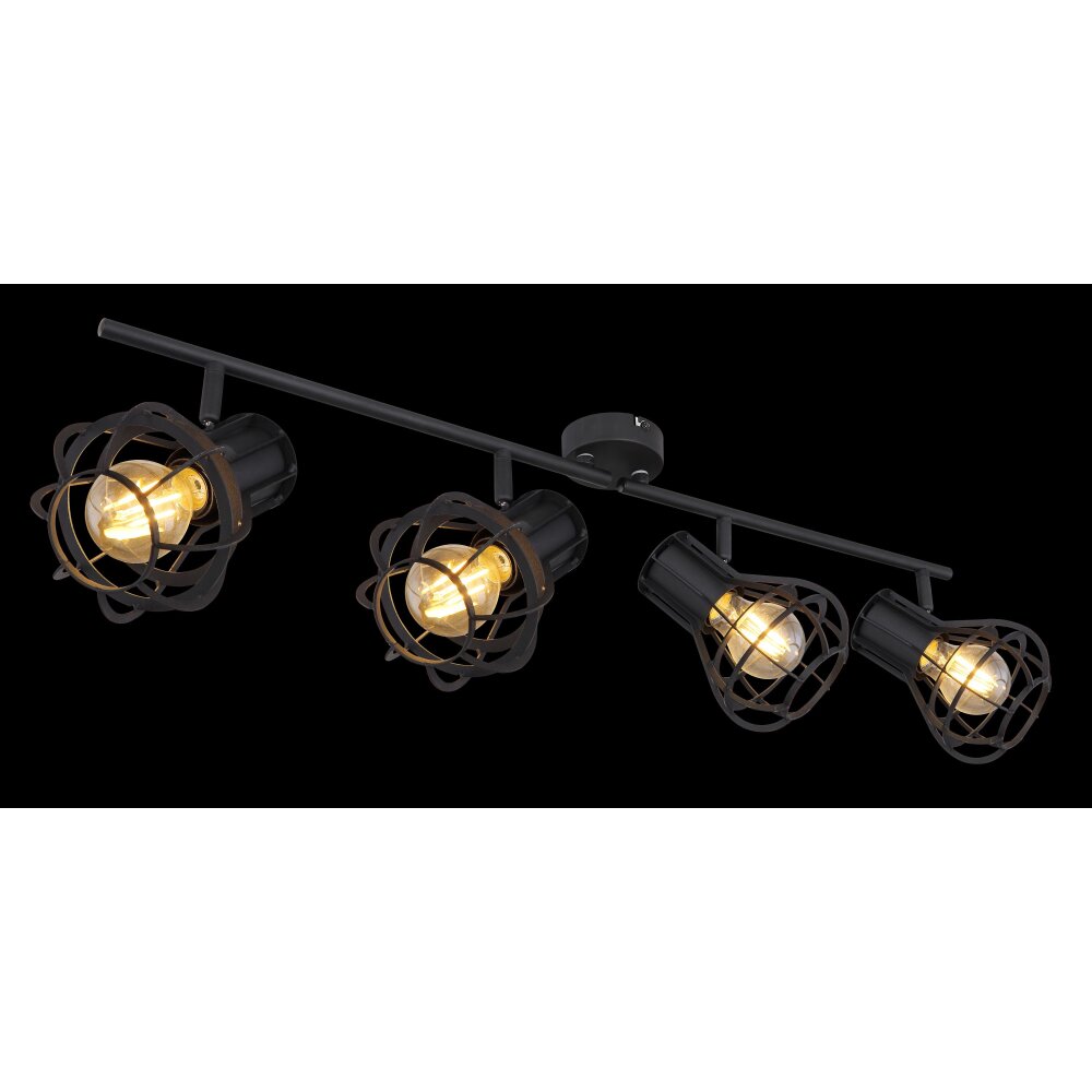 Globo CLASTRA Spotlight black, 4-light sources