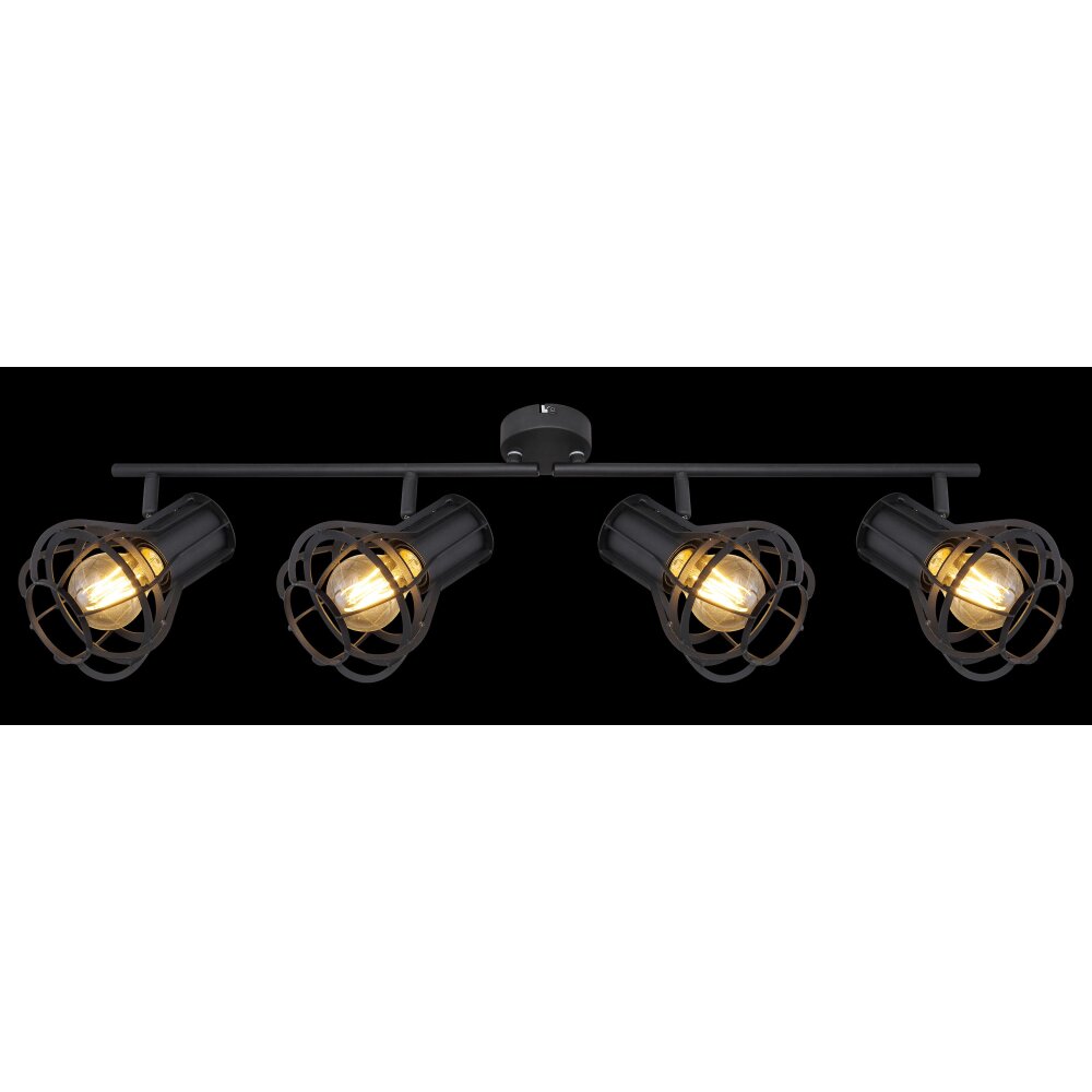 Globo CLASTRA Spotlight black, 4-light sources